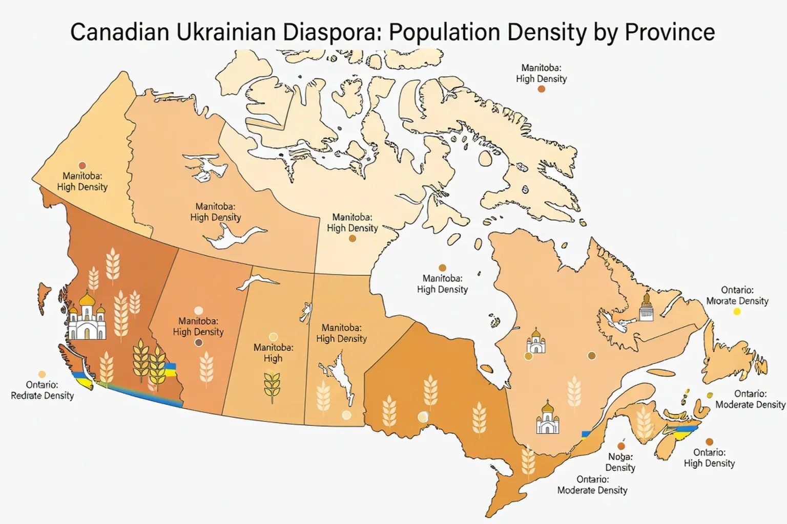 Ukrainian population in Canada 2026 by province